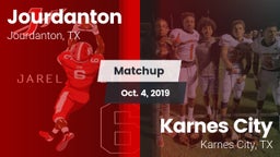 Matchup: Jourdanton vs. Karnes City  2019