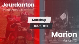 Matchup: Jourdanton vs. Marion  2019