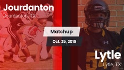 Matchup: Jourdanton vs. Lytle  2019