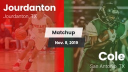 Matchup: Jourdanton vs. Cole  2019