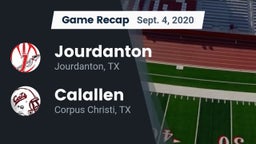 Recap: Jourdanton  vs. Calallen  2020