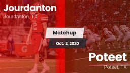 Matchup: Jourdanton vs. Poteet  2020