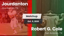 Matchup: Jourdanton vs. Robert G. Cole  2020
