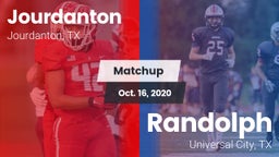 Matchup: Jourdanton vs. Randolph  2020