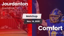 Matchup: Jourdanton vs. Comfort  2020