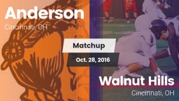 Matchup: Anderson  vs. Walnut Hills  2016