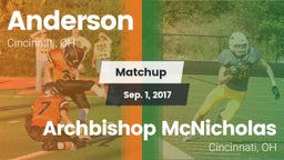 Matchup: Anderson  vs. Archbishop McNicholas  2017