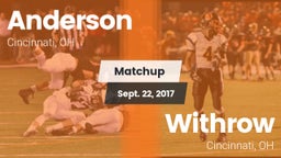 Matchup: Anderson  vs. Withrow  2017
