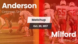 Matchup: Anderson  vs. Milford  2017