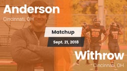Matchup: Anderson  vs. Withrow  2018