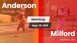 Matchup: Anderson  vs. Milford  2018