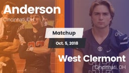 Matchup: Anderson  vs. West Clermont  2018