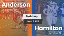 Matchup: Anderson  vs. Hamilton  2019