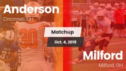 Matchup: Anderson  vs. Milford  2019