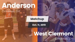 Matchup: Anderson  vs. West Clermont  2019