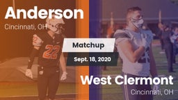 Matchup: Anderson  vs. West Clermont  2020