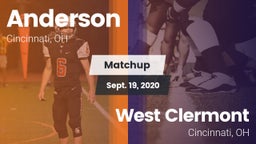 Matchup: Anderson  vs. West Clermont  2020