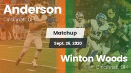 Matchup: Anderson  vs. Winton Woods  2020