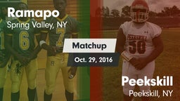 Matchup: Ramapo vs. Peekskill  2016