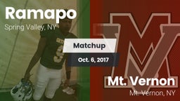 Matchup: Ramapo vs. Mt. Vernon  2017