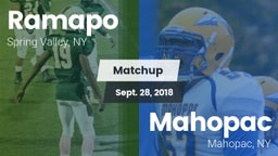 Matchup: Ramapo vs. Mahopac  2018