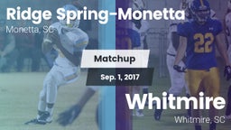 Matchup: Ridge Spring-Monetta vs. Whitmire  2017