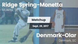 Matchup: Ridge Spring-Monetta vs. Denmark-Olar  2017