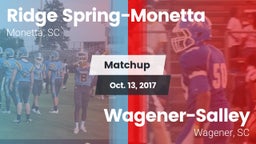 Matchup: Ridge Spring-Monetta vs. Wagener-Salley  2017