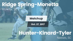 Matchup: Ridge Spring-Monetta vs. Hunter-Kinard-Tyler  2017
