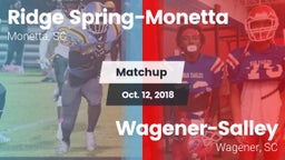 Matchup: Ridge Spring-Monetta vs. Wagener-Salley  2018