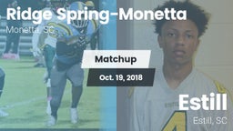 Matchup: Ridge Spring-Monetta vs. Estill  2018