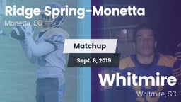 Matchup: Ridge Spring-Monetta vs. Whitmire  2019