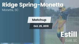 Matchup: Ridge Spring-Monetta vs. Estill  2019