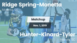 Matchup: Ridge Spring-Monetta vs. Hunter-Kinard-Tyler  2019