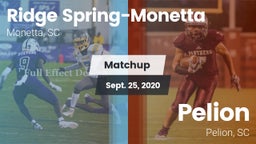 Matchup: Ridge Spring-Monetta vs. Pelion  2020