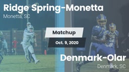 Matchup: Ridge Spring-Monetta vs. Denmark-Olar  2020