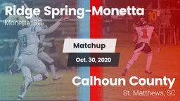 Matchup: Ridge Spring-Monetta vs. Calhoun County  2020