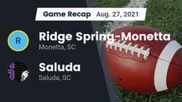 Recap: Ridge Spring-Monetta  vs. Saluda  2021