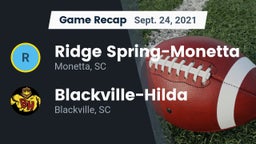 Recap: Ridge Spring-Monetta  vs. Blackville-Hilda  2021