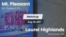 Matchup: Mt. Pleasant vs. Laurel Highlands  2017