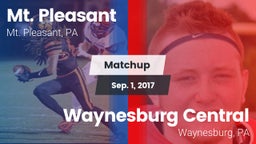 Matchup: Mt. Pleasant vs. Waynesburg Central  2017