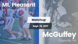 Matchup: Mt. Pleasant vs. McGuffey  2017