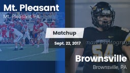 Matchup: Mt. Pleasant vs. Brownsville  2017