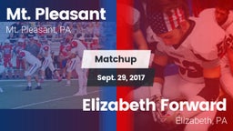 Matchup: Mt. Pleasant vs. Elizabeth Forward  2017