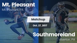Matchup: Mt. Pleasant vs. Southmoreland  2017