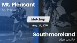 Matchup: Mt. Pleasant vs. Southmoreland  2018