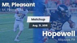 Matchup: Mt. Pleasant vs. Hopewell  2018