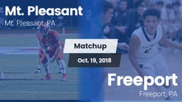 Matchup: Mt. Pleasant vs. Freeport  2018