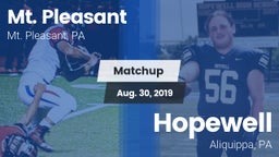 Matchup: Mt. Pleasant vs. Hopewell  2019