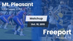 Matchup: Mt. Pleasant vs. Freeport  2019